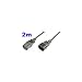 10 X Iec Mains Power Psu Kettle Extension Lead Cable 2m