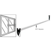 White Security Bar for Sliding Glass Doors