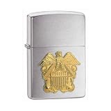 Brushed Chrome, Navy Officer Emblem