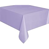 Lavender Plastic Table Cover 54'' x 108'' Rectangle