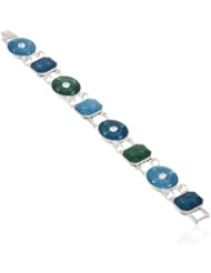 Napier "Giftable" Silver-Tone Multi-Blue Slider Bracelet, 8"