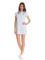 Solera Y Arte Vestido (Azul Celeste / Blanco)