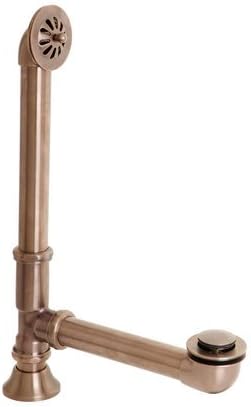 Victorian Toe Tap Leg Tub Drain in Oil Rubbed Bronze