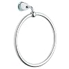 Moen DN6686CHG Modern Towel Ring With Acrylic Accent Ring, Chrome