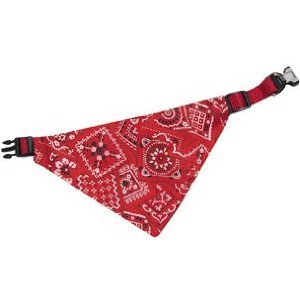 Halstuch inkl. Halsband rot 40 - 65cm / 25mm