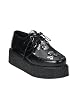 2 Inch Platform Creeper Men'S Size Shoe With Iron Crosses
