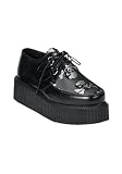 2 Inch Platform Creeper Men's Size Shoe With Iron Crosses