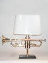 Brass Trumpet Accent Table Lamp