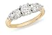 1 1/2 Carat Diamond Anniversary Ring 14K Yellow and White Gold