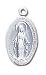Solid Sterling Silver Virgin Mary Charm (2.0g)