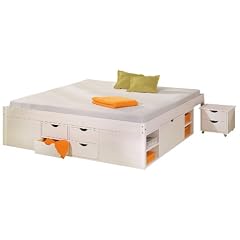 Links 20900170 Funktionsbett "Till" 140 x 200 cm, wei� mit rost
