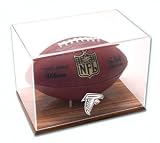 Atlanta Falcons Oak Base Football Logo Display Case