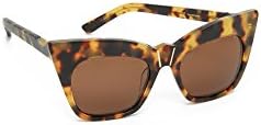 Pared Women's Kohl &amp; Kaftans Sunglasses, Dark Tortoise/Brown, One Size