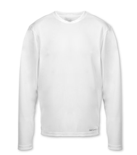 Cool Canuck Youth Long Sleeve Athletic Shirt - Small, White