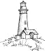 Yaquina Head Lighthouse, Oregon - Cling Mounted Red Rubber Stamp by Cornish Heritage Farms