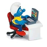 Schleich Smurf with LaptopIMAGE
