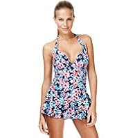 Ultimate Halterneck Bloom Tummy Control Skirt Swimsuit