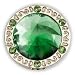 Finders Key Purse Grass Green Gem Keychain