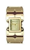 BCBG Chroma Raspberry Leather-and-Steel Yellow Dial Women's Watch #BG6202