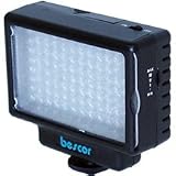 New Bescor 70 Watt Fully Dimmable On-Camera Led Light Amber Colored 4300k Correction Filter