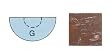 Barber And Beauty Shop Chair Mat - Marbleized Brown - 1/2 Round