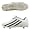 White/Forest/Metallic Silver