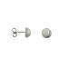 Karat Platinum Pave Button Earrings