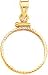14K Gold Screw Top Bezel for $2.5 Liberty Coin New |B