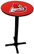 Louisville Cardinals Pub Table with Black Commercial Base
