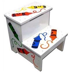 Childrens Toyshop  Toys : Kids Stepstool - Crayon Themed