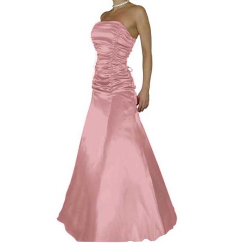 Bodenlanges Abendkleid “Helena” mit schnürbarer Silhouette und gerafftem Dekolleté, Altrosa Reviews
