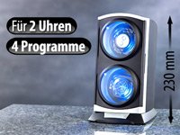 St. Leonhard Twin-Uhrenbeweger mit LED-Beleuchtung