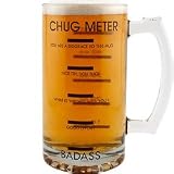 Chug Meter Beer Mug - Huge 55 oz. Capacity