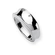 Diamond and Sterling Silver Ladies Ring (Sizes 6-8)