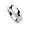 Diamond and Sterling Silver Ladies Ring - Size 6