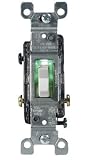 LEVITON S02-01463-GLW 3-WAY LIGHTED GROUNDING QUIET TOGGLE SWITCH - WHITE