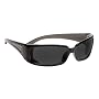 Body Glove 90407 V-Line+ Dual-Lens High Impact Safety Glasses, Black Frame, Smoke Lens