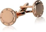 Port Hole Rose Gold Cufflinks