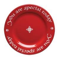 Waechtersbach  Plate, You are Special Today , Cherry Red