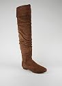 Suede Cuffed Knee High Boot