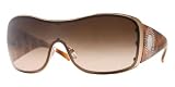 VERSACE VE 4082B 1052 13 Orange Rhinestone Shield Sunglasses by Luxottica