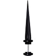 4 Gauge Uv Black Acrylic Fake Taper Ear Plug