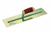 Elite Series Concrete Finishing Trowel 14 X 5 Stainless Steel W/leather Handle