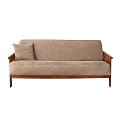 Soft Suede Futon Slipcover - Taupe