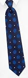 Embryonic Stem Cells navy blue silk Tie