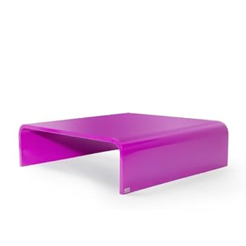 Grande table basse carrée violette