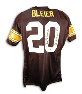 Rocky Bleier Signed Pittsburgh Steelers Black Throwback Jersey - SB IX, X, XIII, XIV