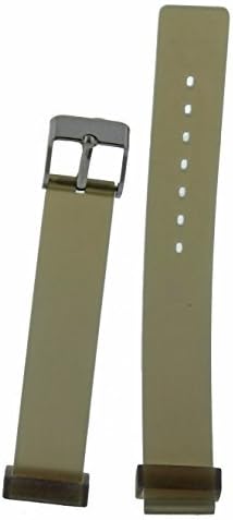 Rubber Watch Strap 15MM In Gray Color Fits Most Brands, Timex, Peugeot, Michael Kors