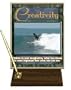 Creativity (Outdoors) Desktop Pen Set with 8" x 10" Gold Plate and Image
