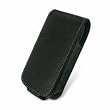 Navitech Black premium high quality genuine soft napa leather flip carry case for the Apple Ipod Touch 8 GB, 16 GB, 32GB, 64GB 3rd generation with removable belt clip